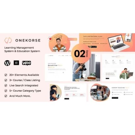 Onekorse – LMS Education Theme