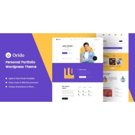 Orido – Personal Portfolio WordPress Theme