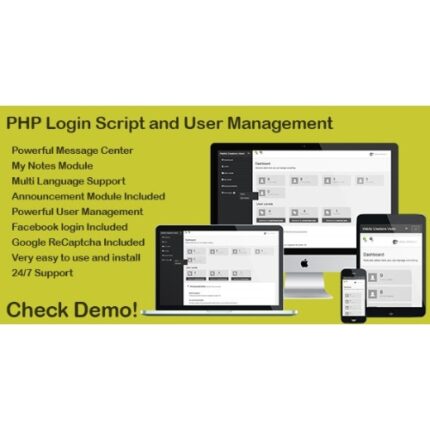 PHP Login & User Management with message center