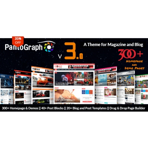 PantoGraph-Newspaper-Magazine-Theme.jpg PantoGraph – Newspaper Magazine Theme - Image 1