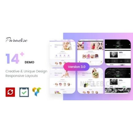 Paradise – Multipurpose Beauty & Spa, Haircut, Nail, Tattoo WordPress Theme