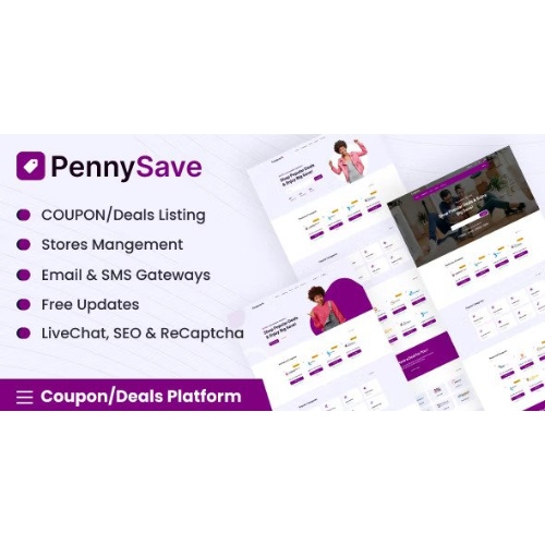 PennySave-Coupon-Deals-Platform.jpg PennySave – Multi-Vendor Coupon/Deals Platform - Image 1