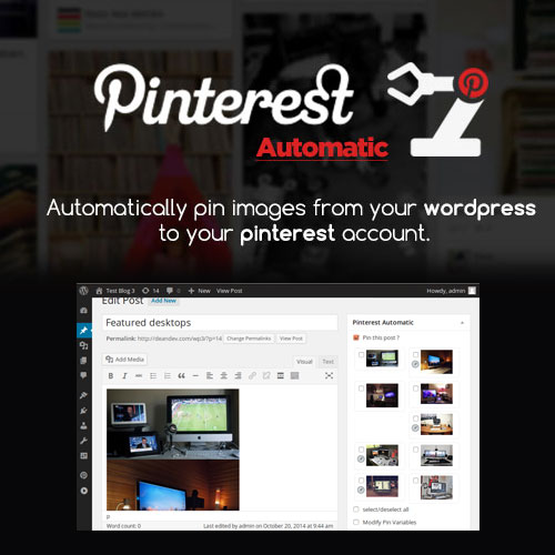 Pinterest-Automatic-Pin-WordPress-Plugin.jpg Pinterest Automatic Pin WordPress Plugin - Image 1