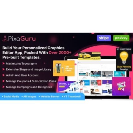 PixaGuru – SAAS Platform to Create Graphics, Images, Social Media Posts, Ads, Banners, & Stories