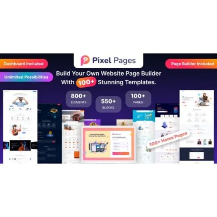 PixelPages – SAAS Application Website Builder for HTML Template