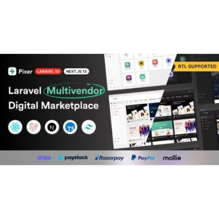 Pixer – React Laravel Ecommerce Multivendor Digital Marketplace