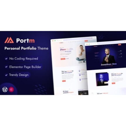 Portm – Personal Portfolio WordPress Theme
