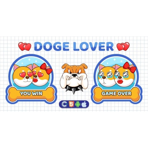 Premium-Doge-Lover-HTML5-GameConstruct-3.jpg Premium Doge Lover – HTML5 Game,Construct 3 - Image 1