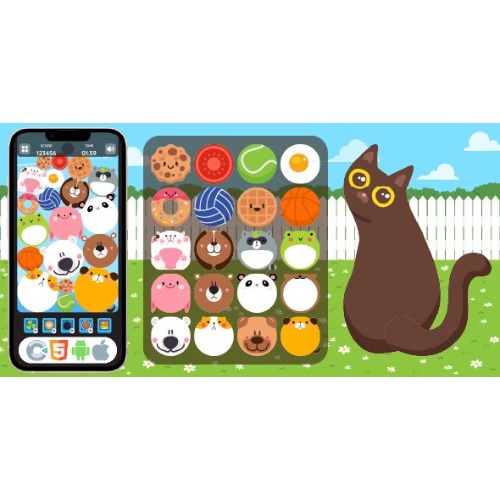 Premium-Game-Animal-Merge-HTML5-Game-Construct-3.jpg Premium Game – Animal Merge – HTML5 Game, Construct 3 - Image 1
