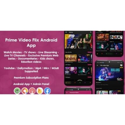 Prime Video Flix App: Movies – Shows – Live Streaming – TV – Web Series – Premium Subscription Plan