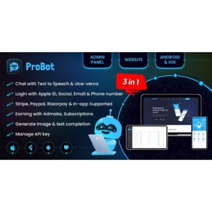 ProBot AI – ChatGPT | Admob | Subscription InApp | Open AI Chat, Writing Assistant & Image Generator