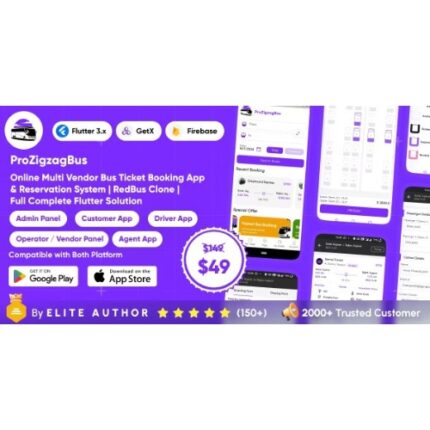 ProZigzagBus : Online Multi Vendor Bus Ticket Booking App & Reservation System Flutter Solution