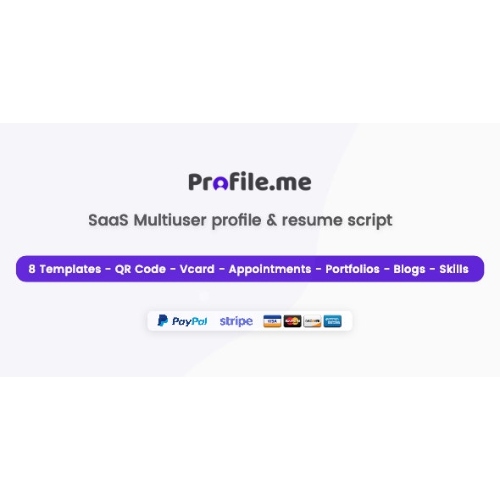 Profile.me-Saas-Multiuser-Profile-Resume-and-Vcard-Script-Nulled.jpg Profile.me – Saas Multiuser Profile Resume & Vcard Script - Image 1