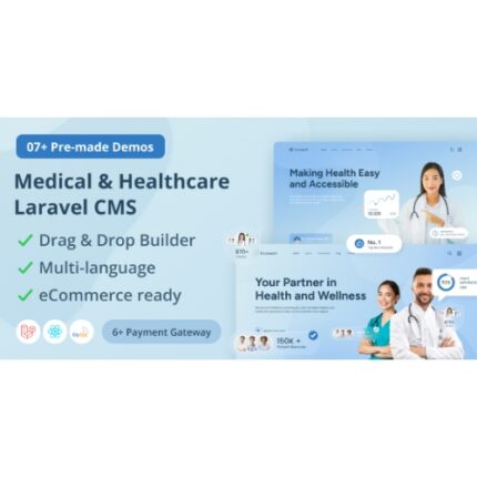 Prohealth – Medical and Healthcare Laravel CMS With Live Page Builder
