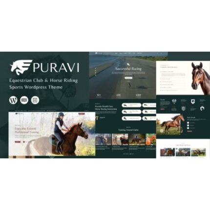 Puravi – Equestrian Club & Horse Riding Sports Theme