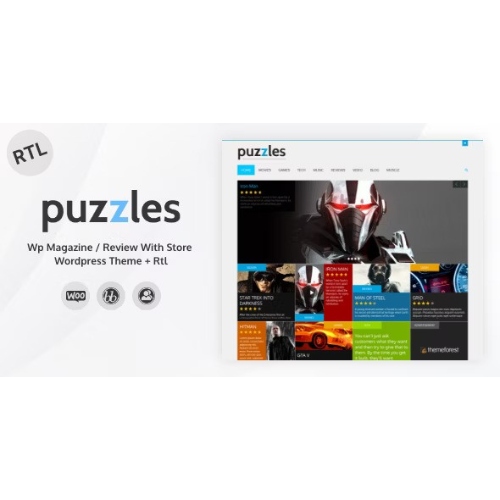 Puzzles-WP-Magazine-Review-with-Store-WordPress-Theme-RTL.jpg Puzzles | WP Magazine / Review with Store WordPress Theme + RTL - Image 1