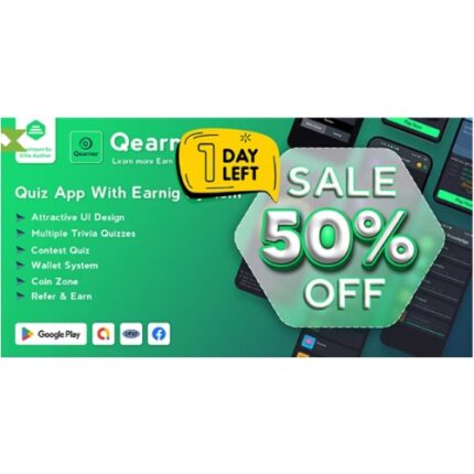Qearner – Quiz App | Android Quiz game with Earning System + Admin panel