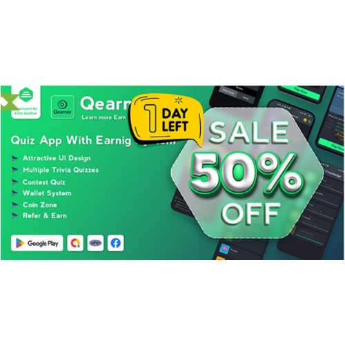 Qearner-Quiz-App-Android-Quiz-game-with-Earning-System-Admin-panel-Free-Download.jpg Qearner – Quiz App | Android Quiz game with Earning System + Admin panel - Image 1