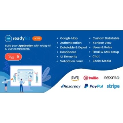 ReadyKit – Admin & User Dashboard Templates (with functionality) for Laravel + Vue App Development