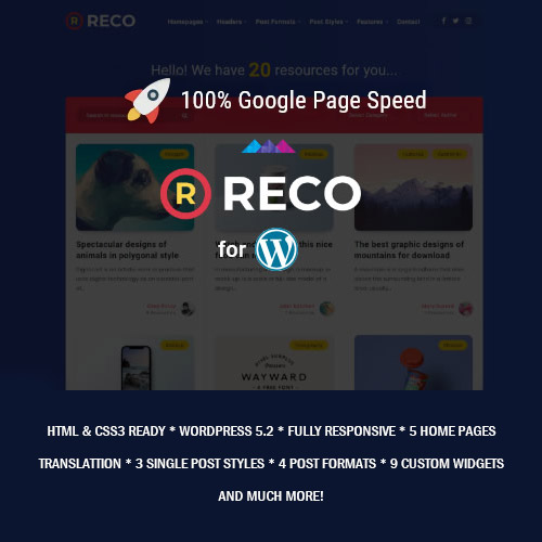 Reco-Minimal-Theme-for-Freebies.jpg Reco – Minimal Theme for Freebies - Image 1