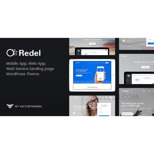 Redel-Responsive-App-Landing-WordPress-Theme.jpg Redel – Responsive App Landing WordPress Theme - Image 1