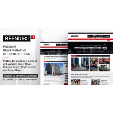 Reendex – Broadcast News Magazine WordPress Theme