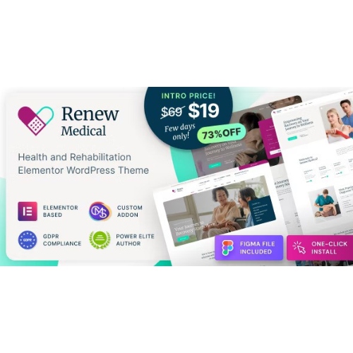 Renew-Medical-Physiotherapy-Rehabilitation-Clinic-Medical-WordPress-Theme.jpg Renew Medical – Physiotherapy & Rehabilitation Clinic Medical WordPress Theme - Image 1