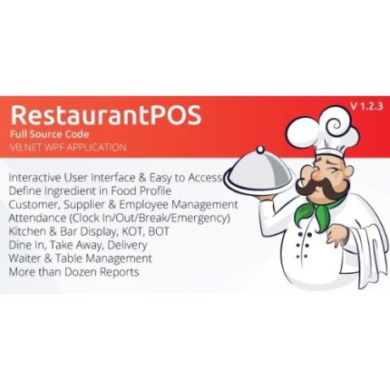 RestaurantPOS – VB.NET WPF Application With Free ASP.NET Web extension