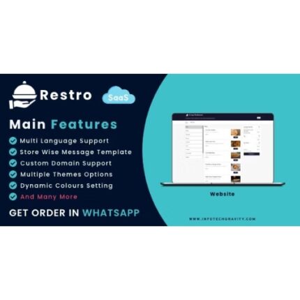 Restro SaaS – Multi Restaurant Online WhatsApp Food Ordering System SaaS