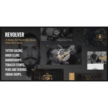 Revolver – Tattoo Studio and Barbershop Theme