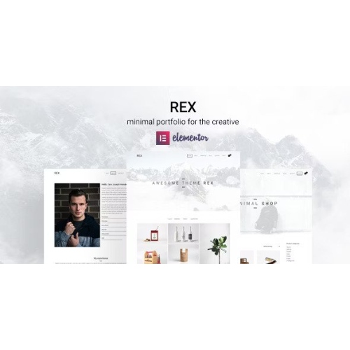 Rex-Minimal-WordPress-Portfolio-Theme.jpg Rex – Minimal WordPress Portfolio Theme - Image 1