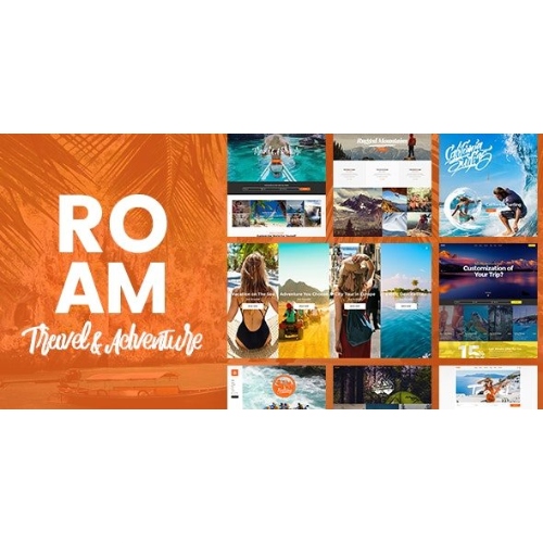 Roam-Travel-Tourism-Theme.jpg Roam – Travel & Tourism Theme - Image 1