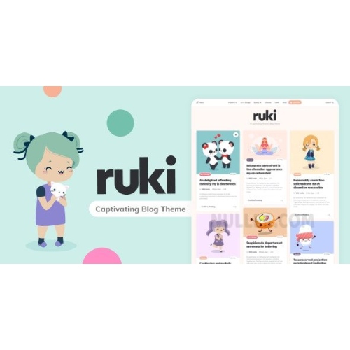 Ruki-A-Captivating-Personal-Blog-Theme.jpg Ruki – A Captivating Personal Blog Theme - Image 1