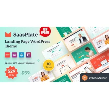 SaasPlate – Creative SaaS and App Landing WordPress Theme