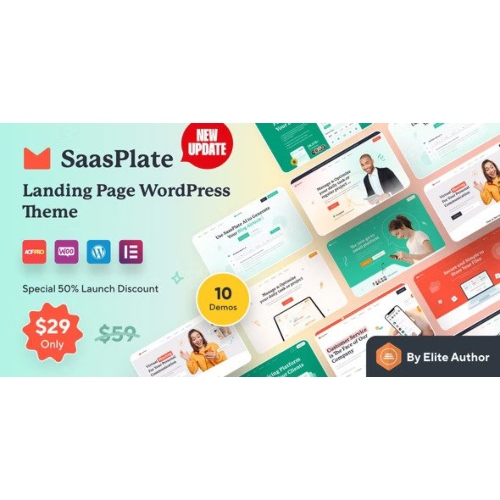 SaasPlate-Landing-Page-WordPress-Theme-1.jpg SaasPlate – Creative SaaS and App Landing WordPress Theme - Image 1