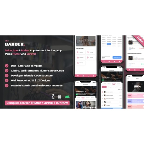 Salon-Booking-Management-System-With-Mobile-App-using-Flutter-Nulled.jpg Salon Booking Management System With Mobile App using Flutter - Image 1