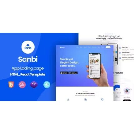 Sanbi – App Landing Page WordPress Theme