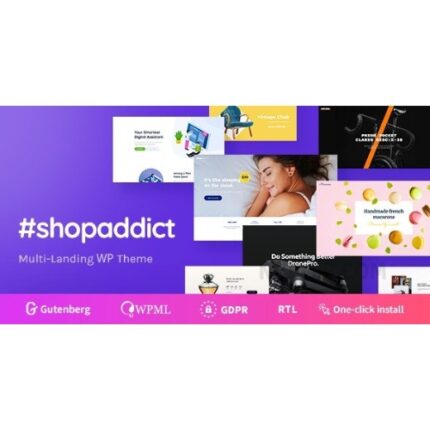 Shopaddict – 16 Ready WordPress Landing Pages Theme