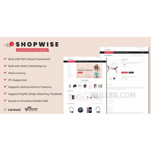 Shopwise-Laravel-Ecommerce-System.jpg Shopwise – Laravel Ecommerce Multilingual System - Image 1