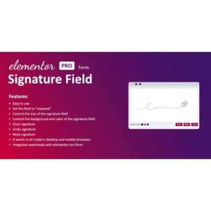 Signature Field for Elementor form