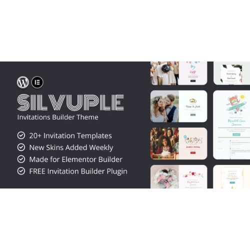 Silvuple-E28093-Online-Invitation-Maker-Theme.jpg Silvuple – Online Invitation Maker Theme - Image 1