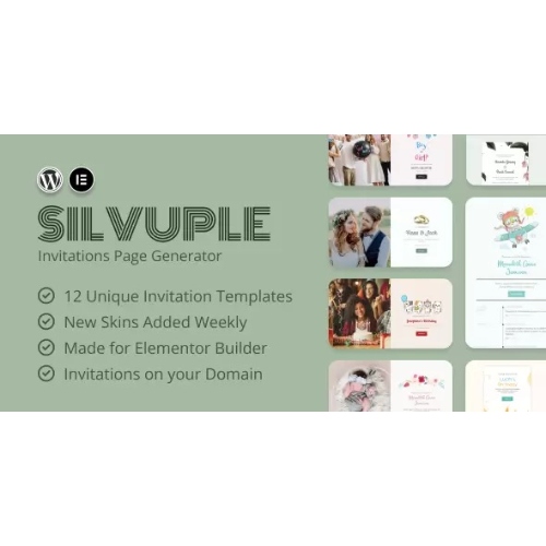 Silvuple-Nulled-Online-Invitations-Maker-Addon-For-Elementor-Free-Download.jpg Silvuple – Online Invitations Maker (Addon For Elementor) - Image 1