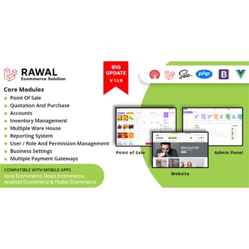 Single-Restaurant-Laravel-Rawal-E28093-Android-Laravel-Ecommerce-Solution-with-Website-Admin-Panel-Nulled-1.jpg Rawal – Android & Laravel Ecommerce Solution with POS for Single & Multiple Location Business Brand - Image 1