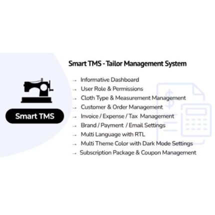 Smart TMS SaaS – Tailor Management System