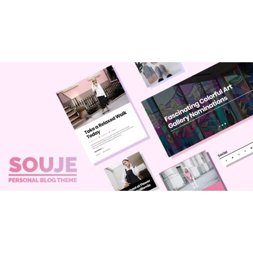 Souje-Personal-WordPress-Blog-Theme.jpg Souje – Personal WordPress Blog Theme - Image 1