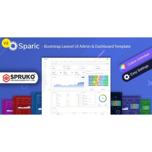 Sparic-Laravel-Admin-dashboard-Template-Nulled.jpg Sparic – Laravel Admin dashboard Template - Image 1