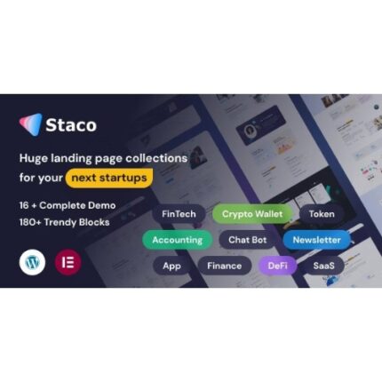 Staco – SaaS Startup Business WordPress Theme