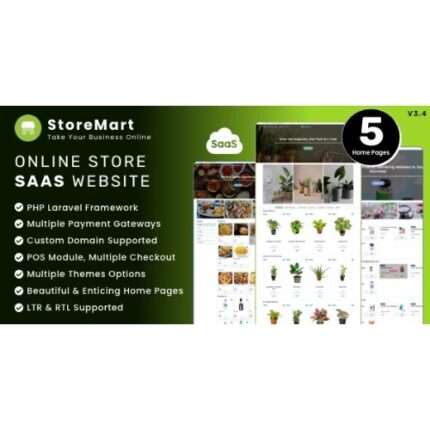StoreMart SaaS – Online Product Selling Business Website Builder