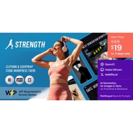 Strength – Sports Store & Equipment Shop WordPress Theme