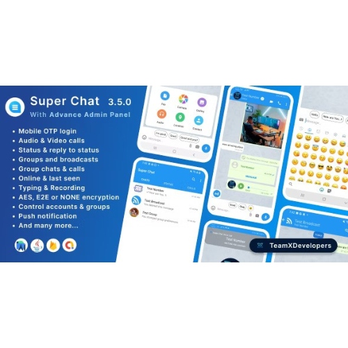 Super-Chat-Android-Chatting-App-with-Group-Chats-and-Voice-Video-Calls-Whatsapp-Clone.jpg Super Chat – Android Chatting App with Group Chats and Voice/Video Calls – Whatsapp Clone - Image 1